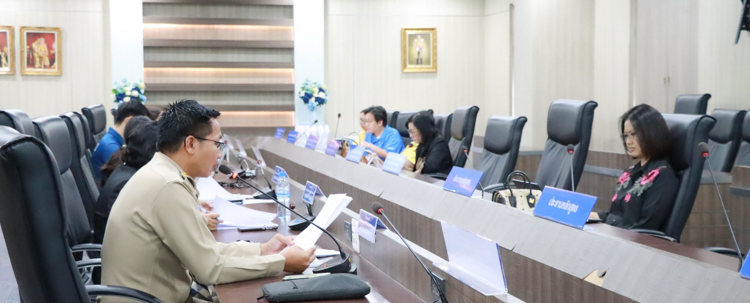 การประชุมคณะกรรมการบริหารคณะบริหารธุรกิจและเทคโนโลยีสารสนเทศ ครั้งที่ 1/2568 วันจันทร์ที่ 17 มีนาคม 2568 ณ ห้องประชุมนริศรา อาคาร 5 ชั้น 2 เขตพื้นที่จักรพงษภูวนารถ