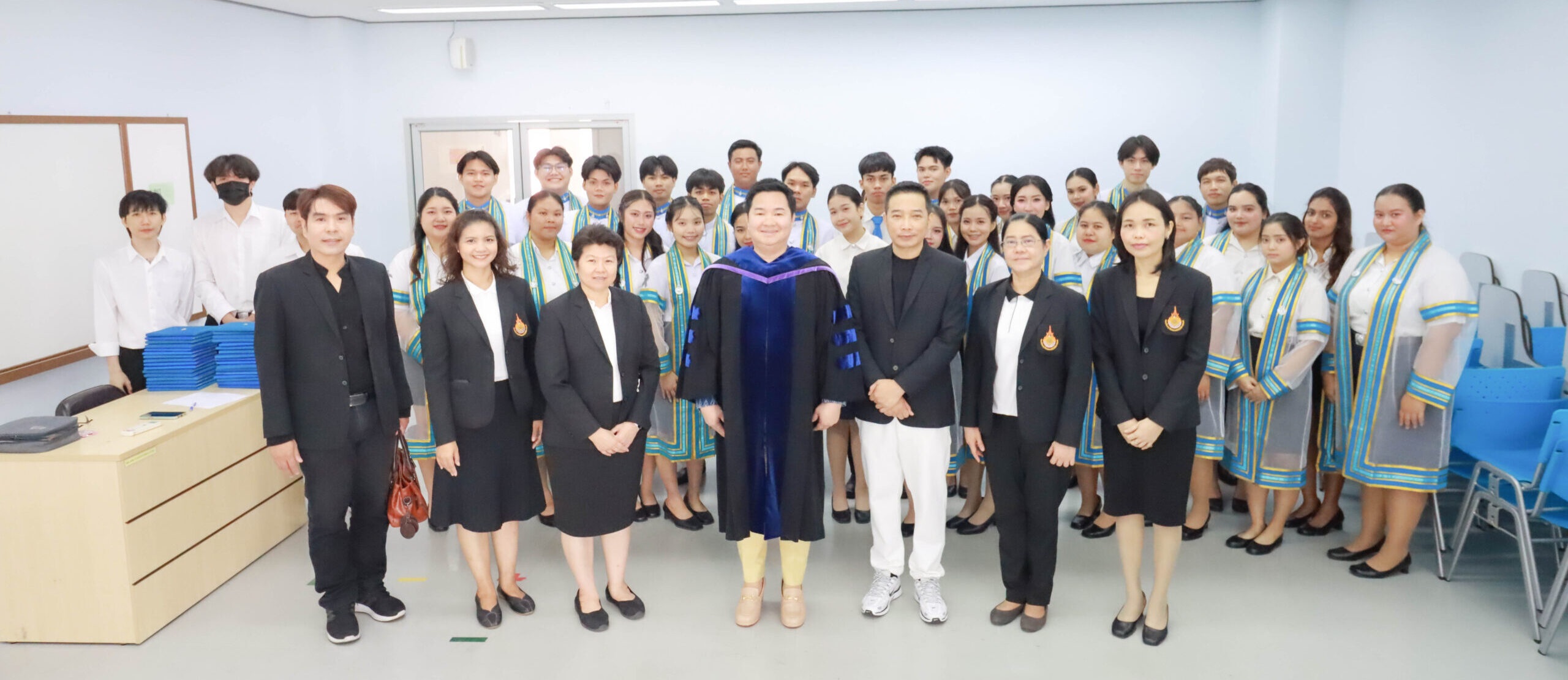 ภาพบรรยากาศการซ้อมย่อย พิธีพระราชทานปริญญาบัตร ครั้งที่ 39 ประจำปีการศึกษา 2567 (แยกตามสาขาวิชา) วันที่ 26 ตุลาคม 2568 ณ เขตพื้นที่จักรพงษภูวนารถ